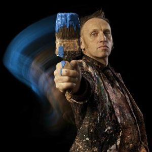 Jon Hicks - Artist in Action - Upside Down Painter